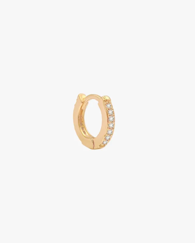 Gemstone Pavé Hoop sold by Midori Jewelry Co.