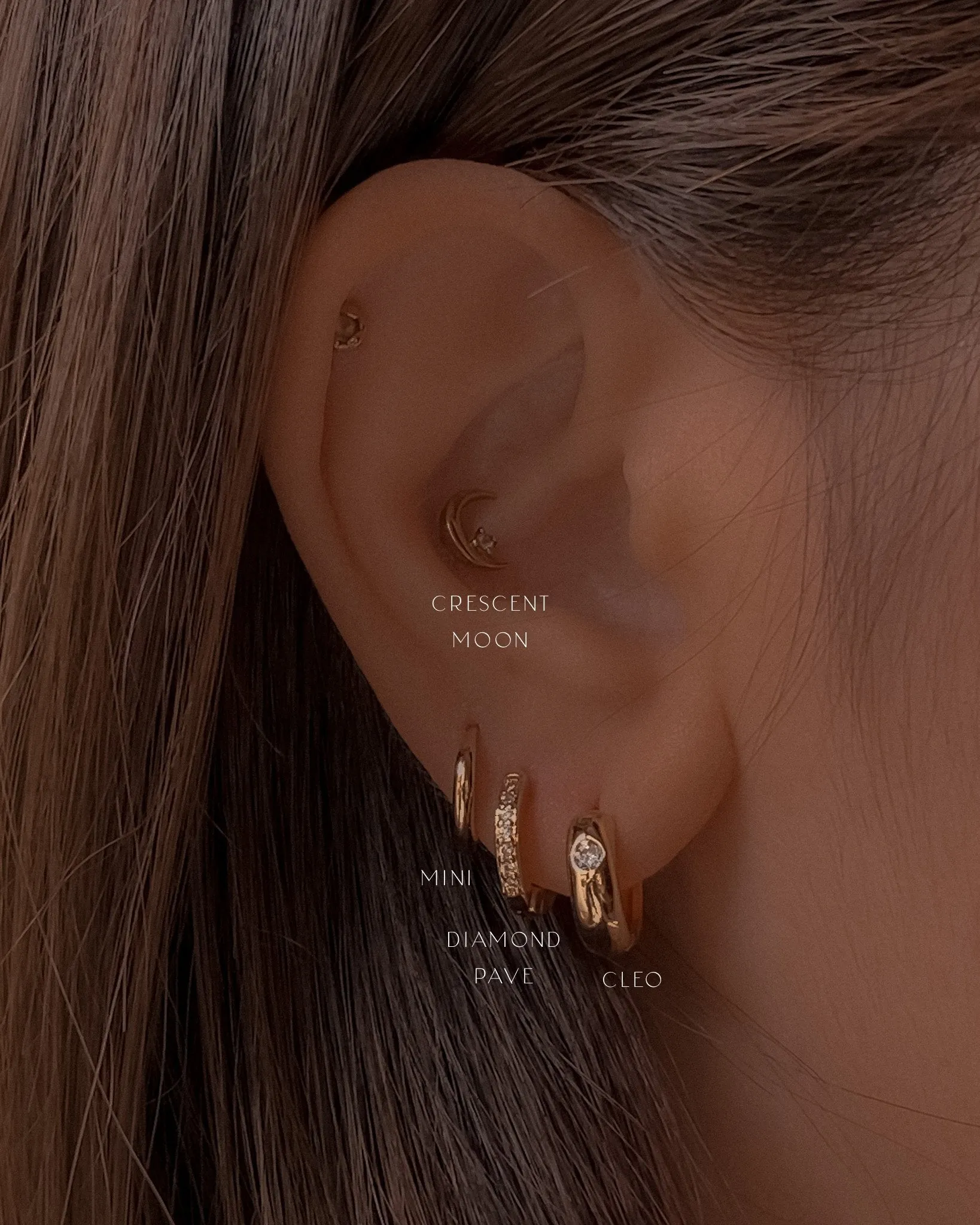 Gemstone Pavé Hoop sold by Midori Jewelry Co. product image thumbnail 4