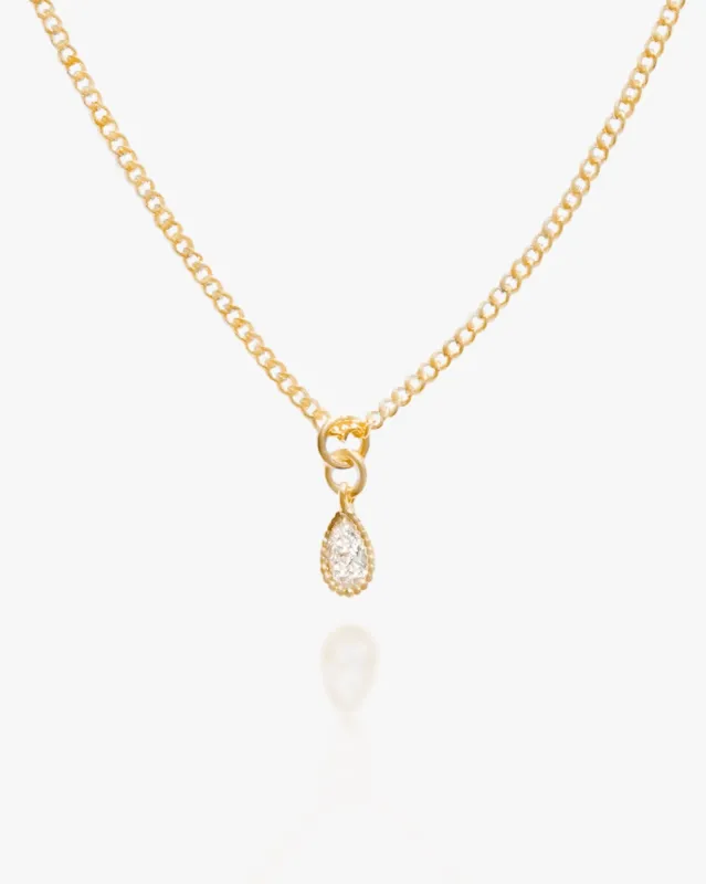 Bridget Teardrop Charm Necklace sold by Midori Jewelry Co.