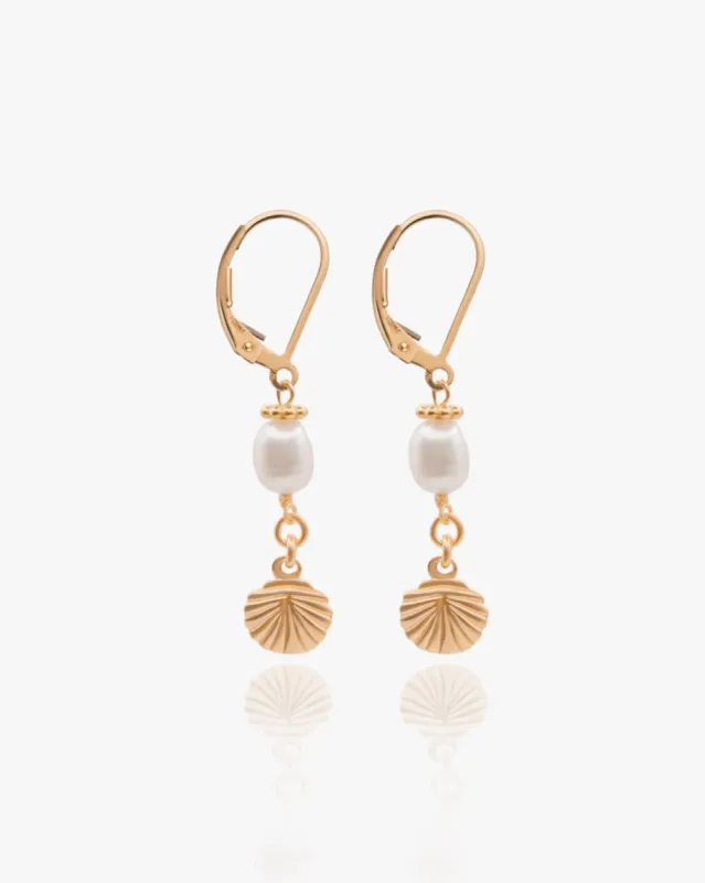 Asari Pearl Drop Earrings sold by Midori Jewelry Co.