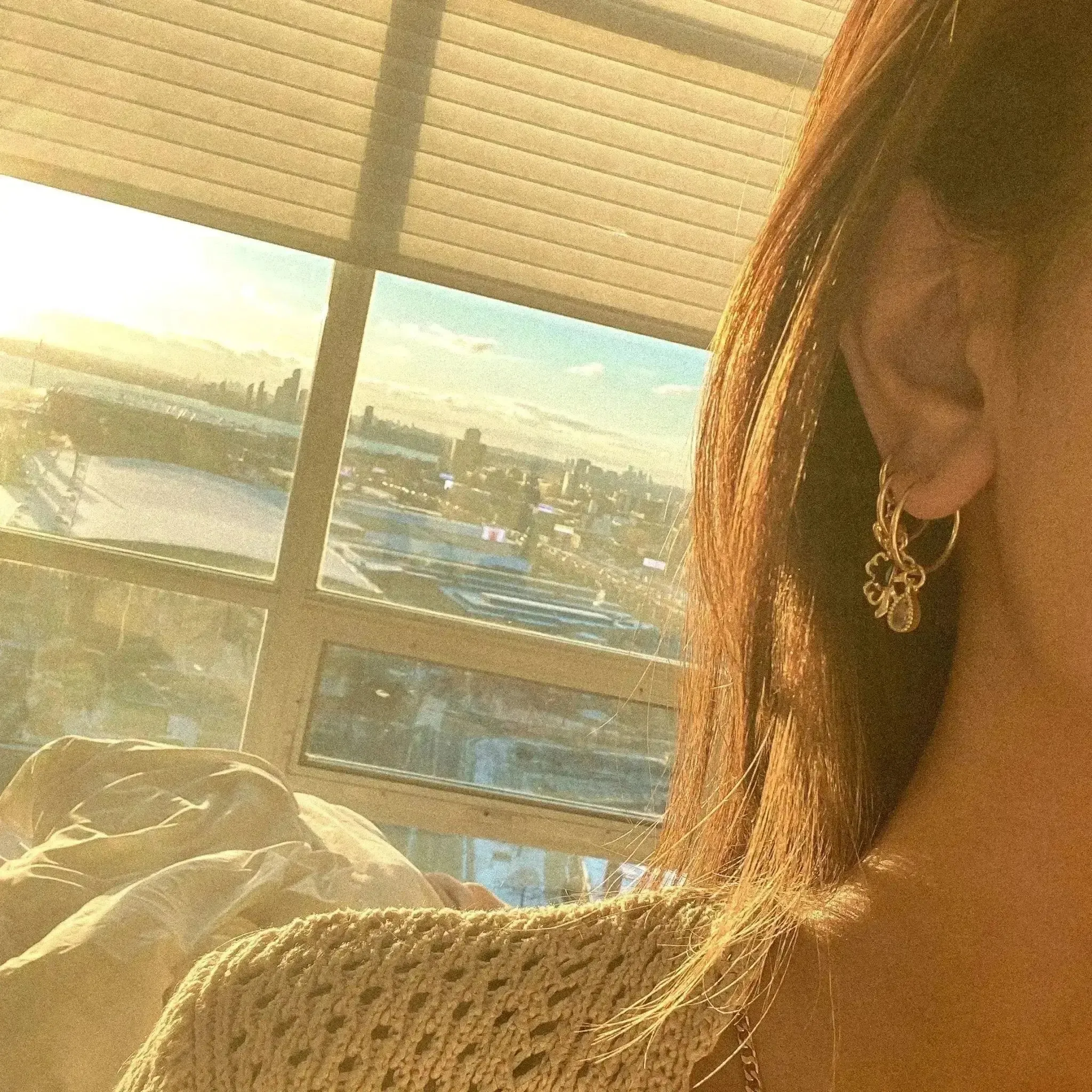 Small Thin Infinity Hoops sold by Midori Jewelry Co. product image thumbnail 4