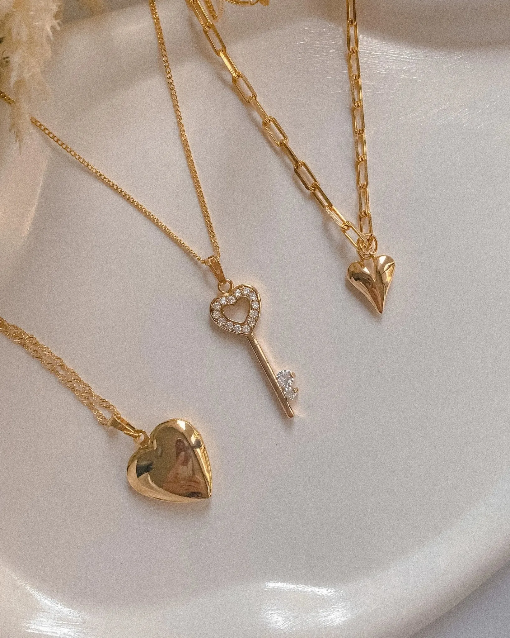 Aiko Heart Locket Necklace sold by Midori Jewelry Co. product image thumbnail 5