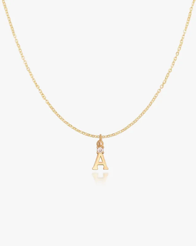 Initial Letter Necklace sold by Midori Jewelry Co.