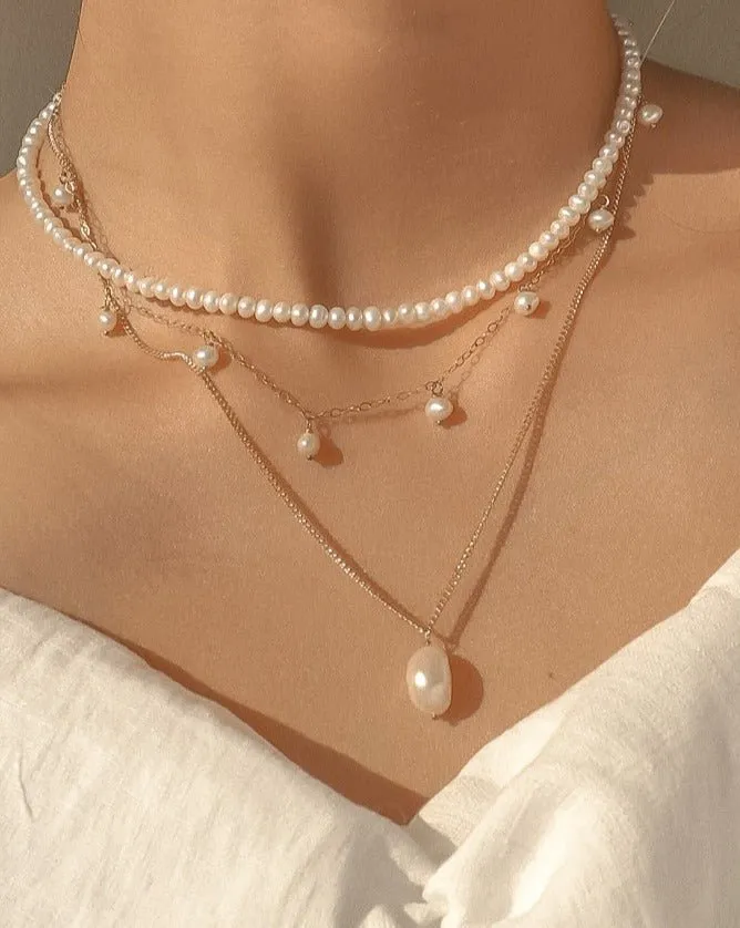 Aurélie Pearl Necklace sold by Midori Jewelry Co. product image thumbnail 3