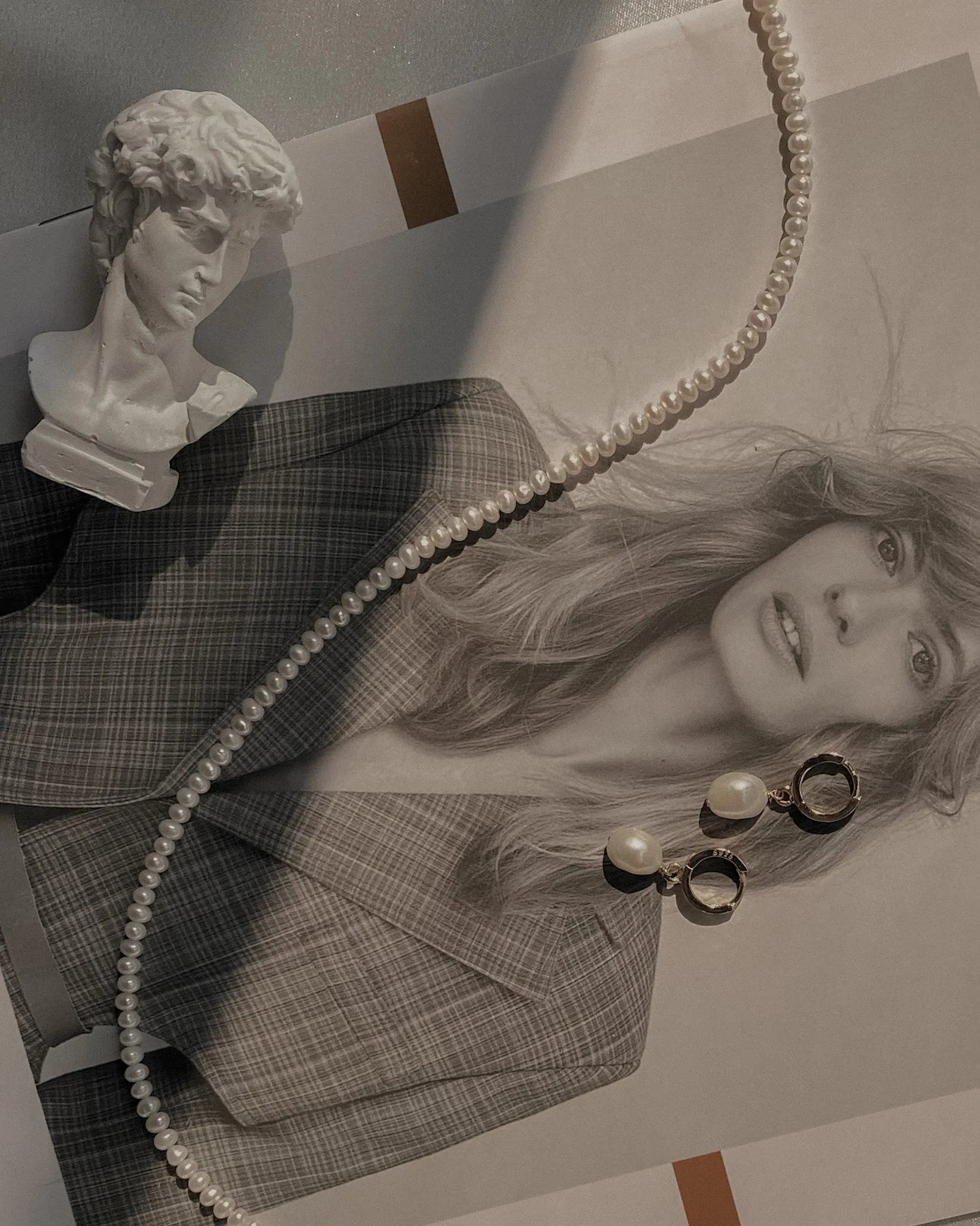 Renée Pearl Hoops sold by Midori Jewelry Co. product image thumbnail 5