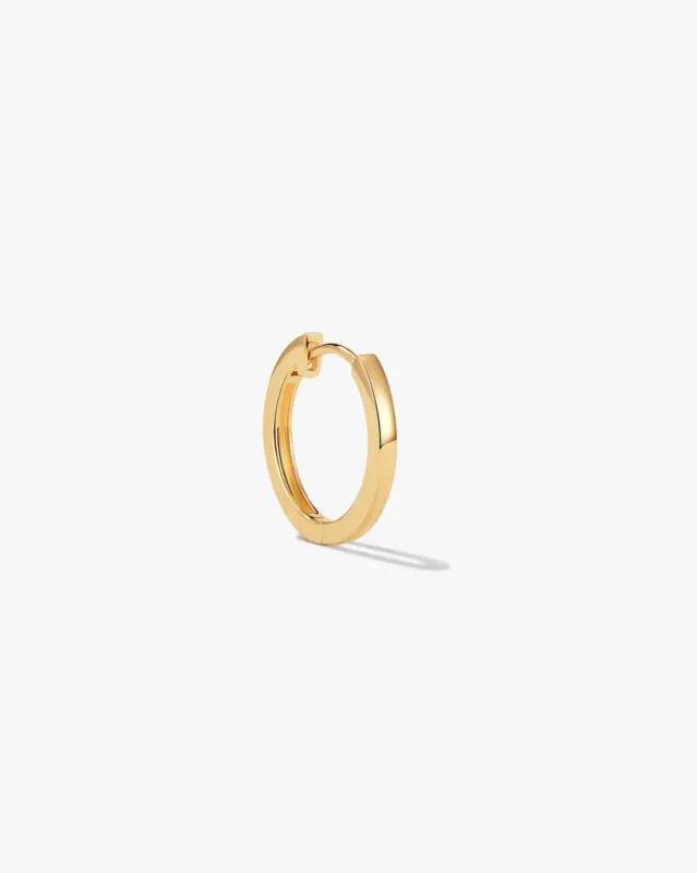 Medium Slim Hoop in 14k Gold sold by Midori Jewelry Co.