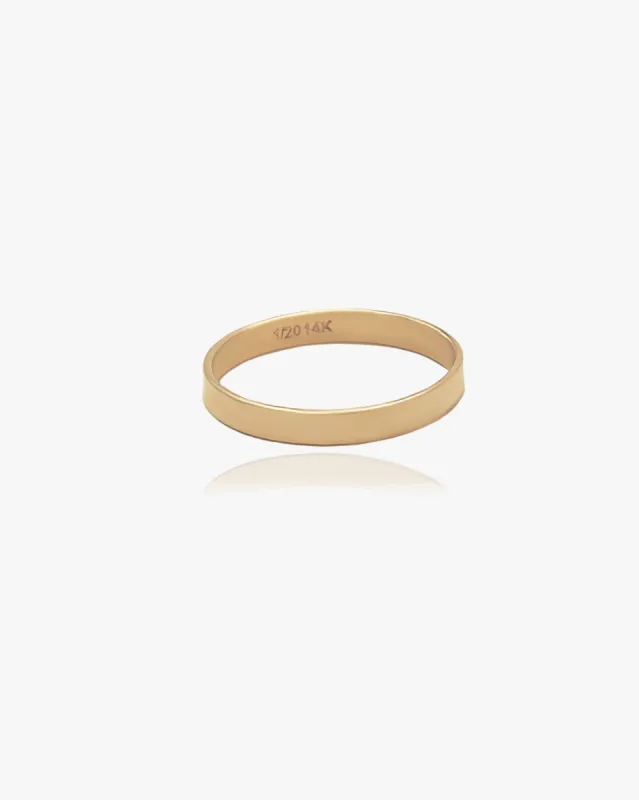 Slim Cigar Band Ring sold by Midori Jewelry Co.