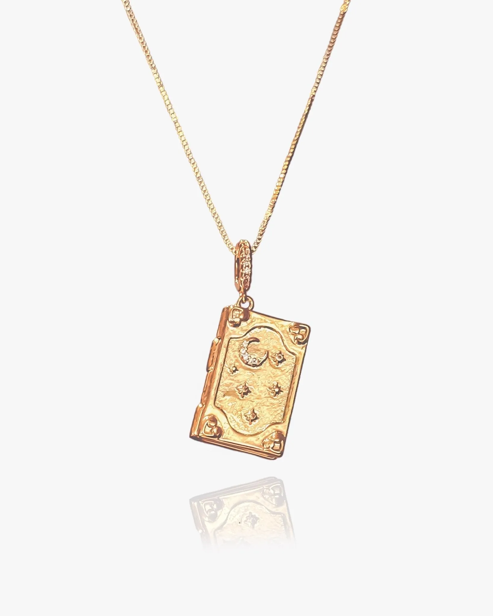 Celestial Book Pendant Necklace sold by Midori Jewelry Co.