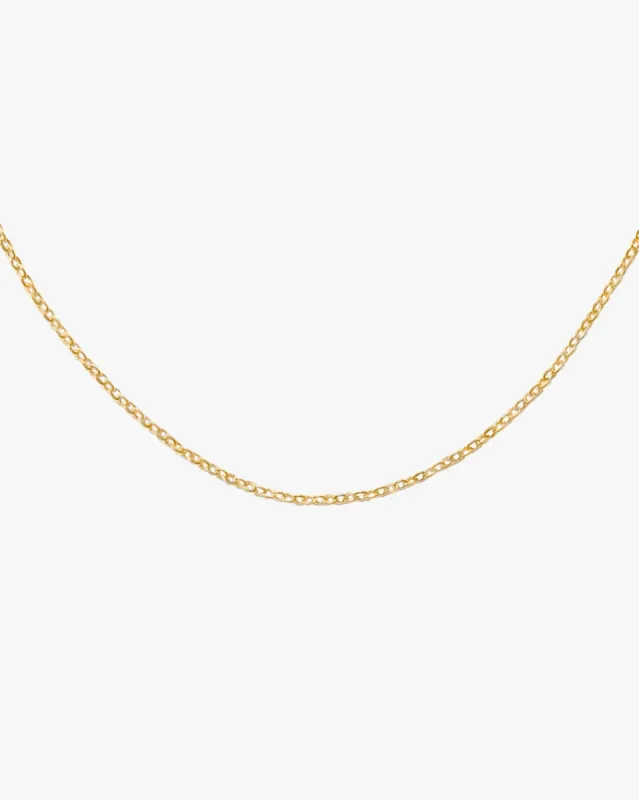 Flat Cable Chain Necklace sold by Midori Jewelry Co.