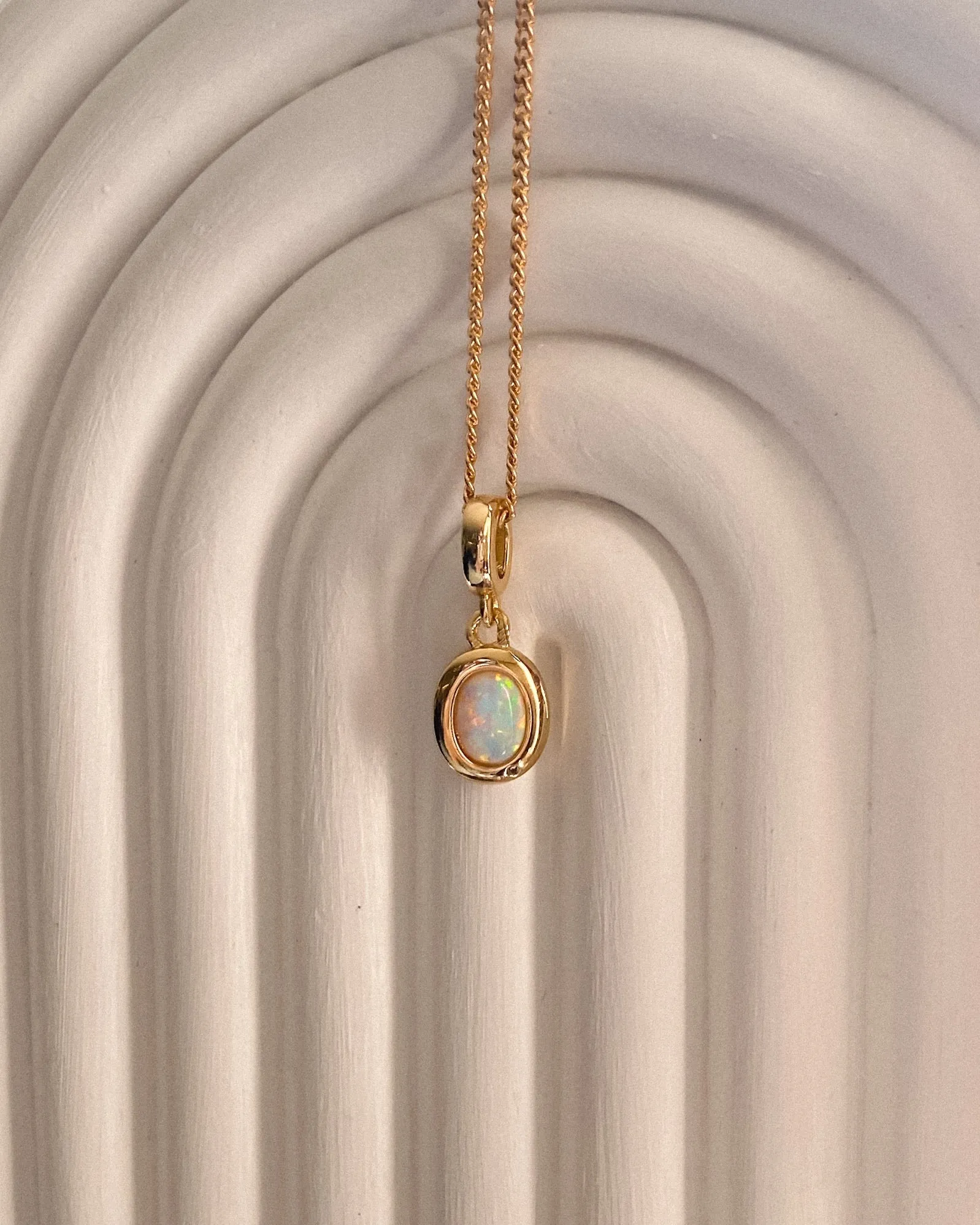 Opal Pendant Necklace sold by Midori Jewelry Co. product image thumbnail 4