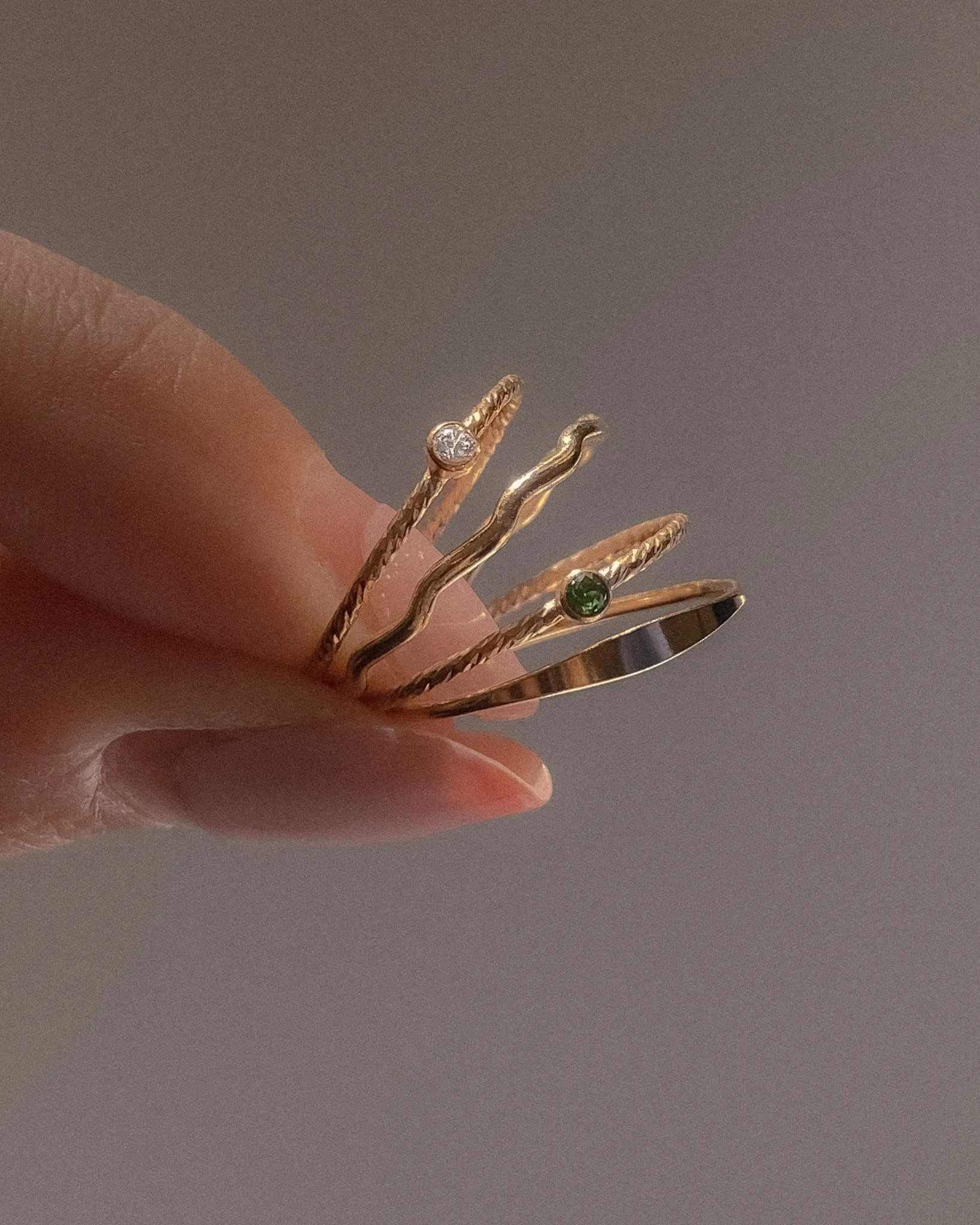 Wavy Stacking Ring sold by Midori Jewelry Co. product image thumbnail 4