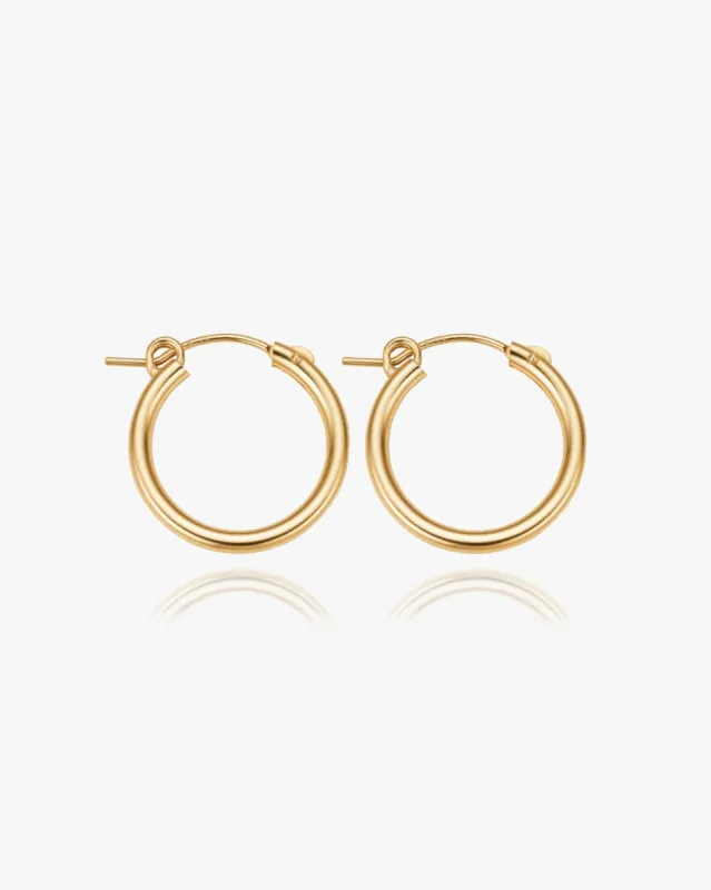 Essential Latch-Back Hoops sold by Midori Jewelry Co.