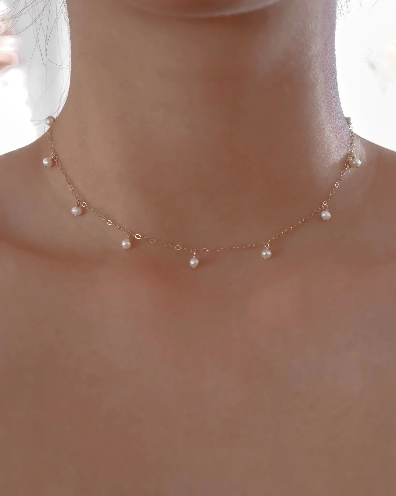 Chloé Petit Pearl Station Choker sold by Midori Jewelry Co. product image thumbnail 2
