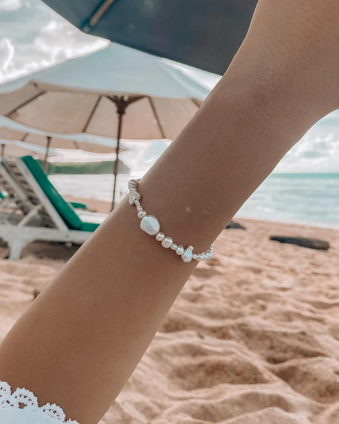 Sloane Organic Pearl Bracelet sold by Midori Jewelry Co. product image thumbnail 2