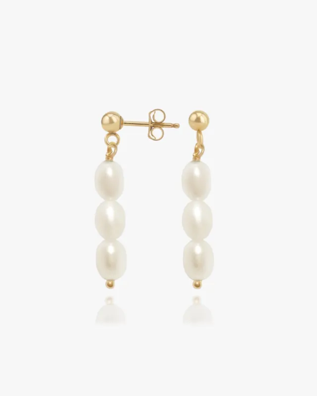 Seychelles Pearl Earrings sold by Midori Jewelry Co.