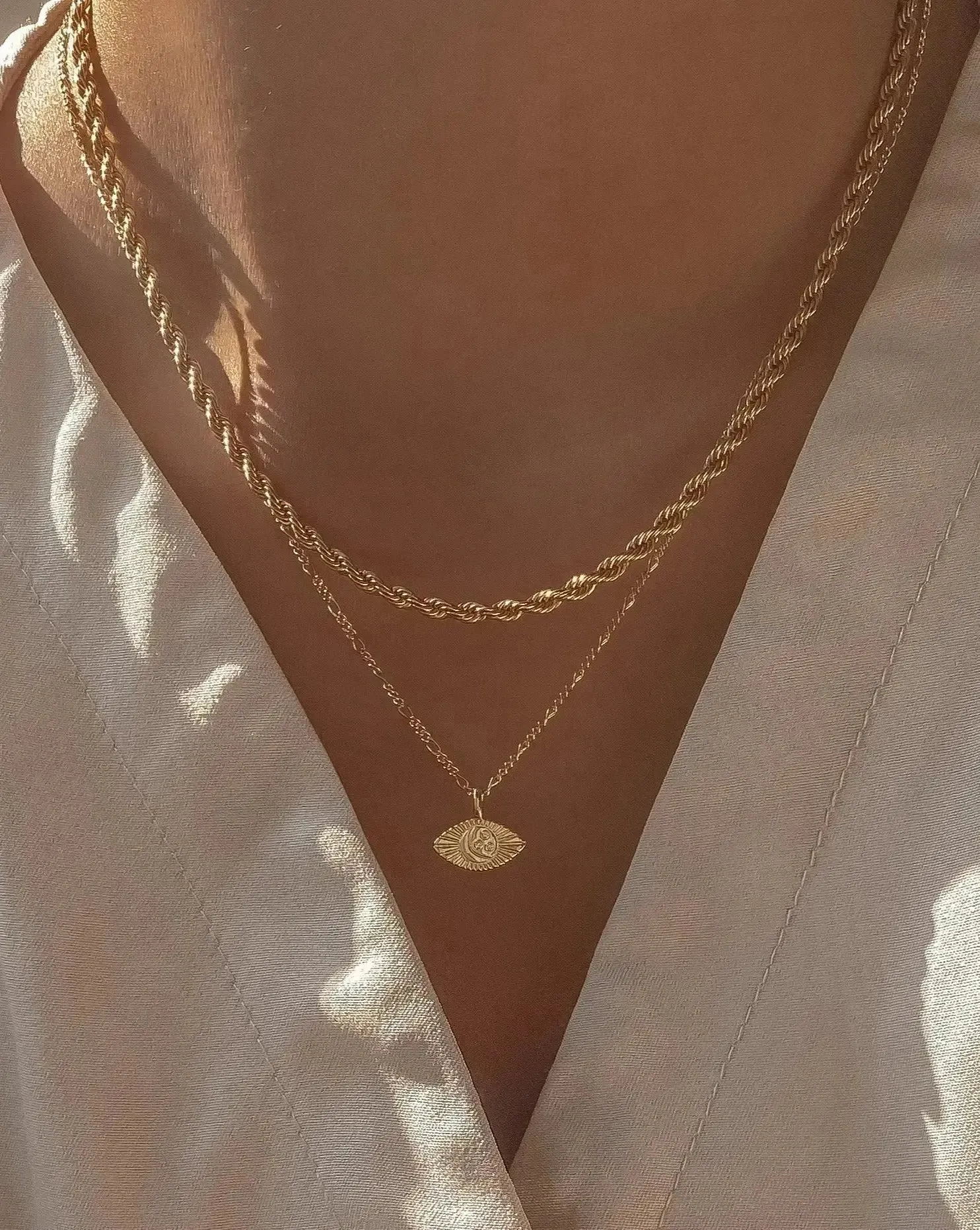 Evil Eye Celestial Necklace sold by Midori Jewelry Co. product image thumbnail 2