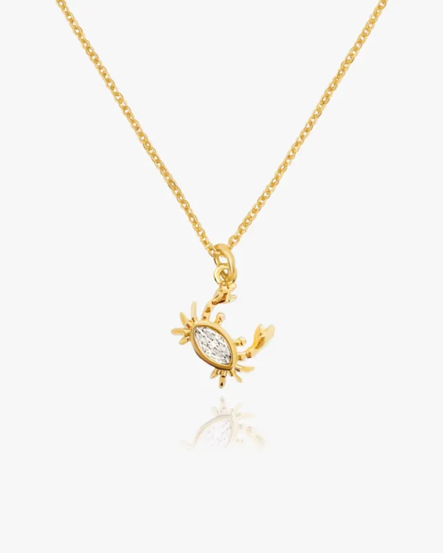 Embellished Crab Necklace sold by Midori Jewelry Co.