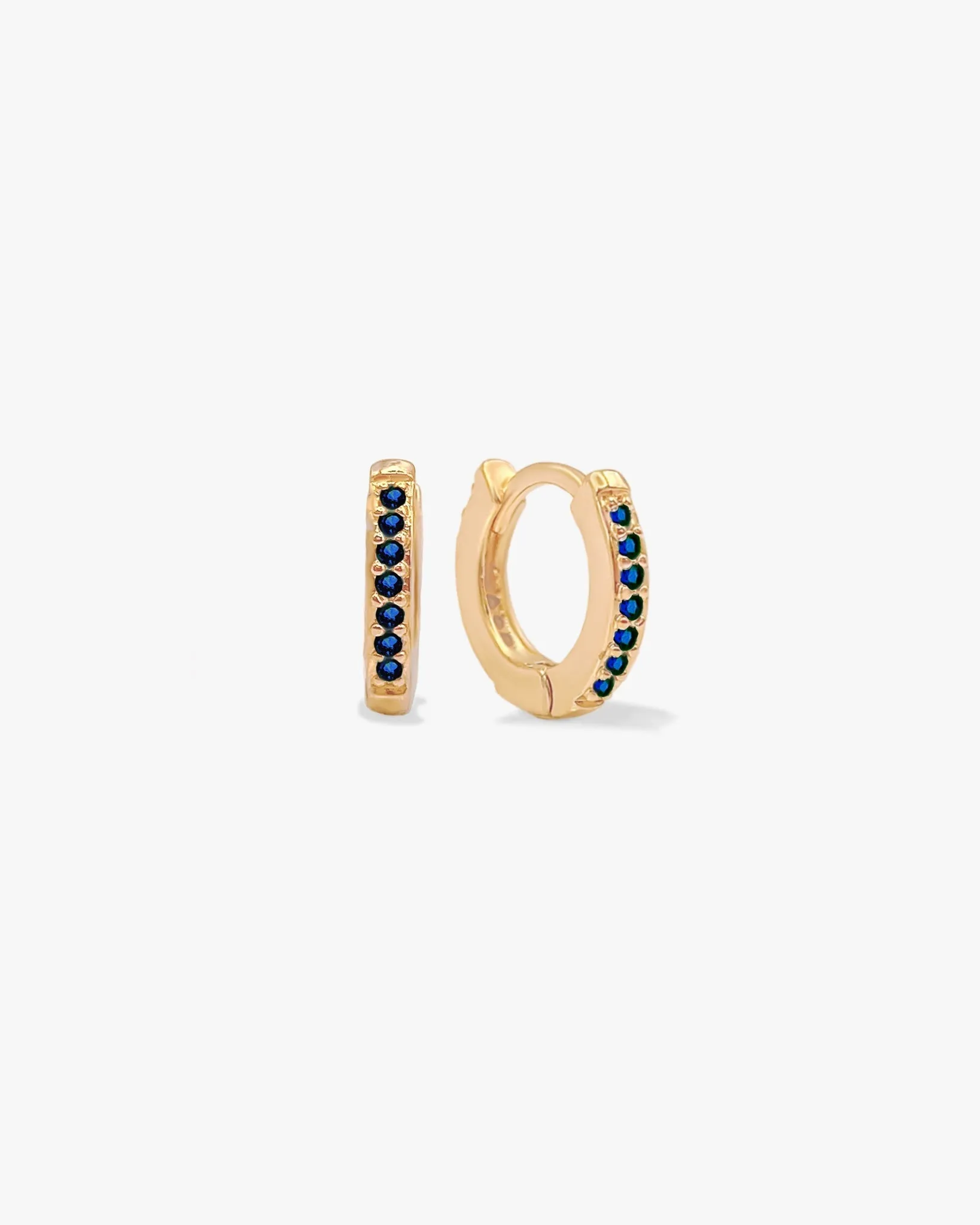 Sapphire Pavé Hoop sold by Midori Jewelry Co. product image thumbnail 2