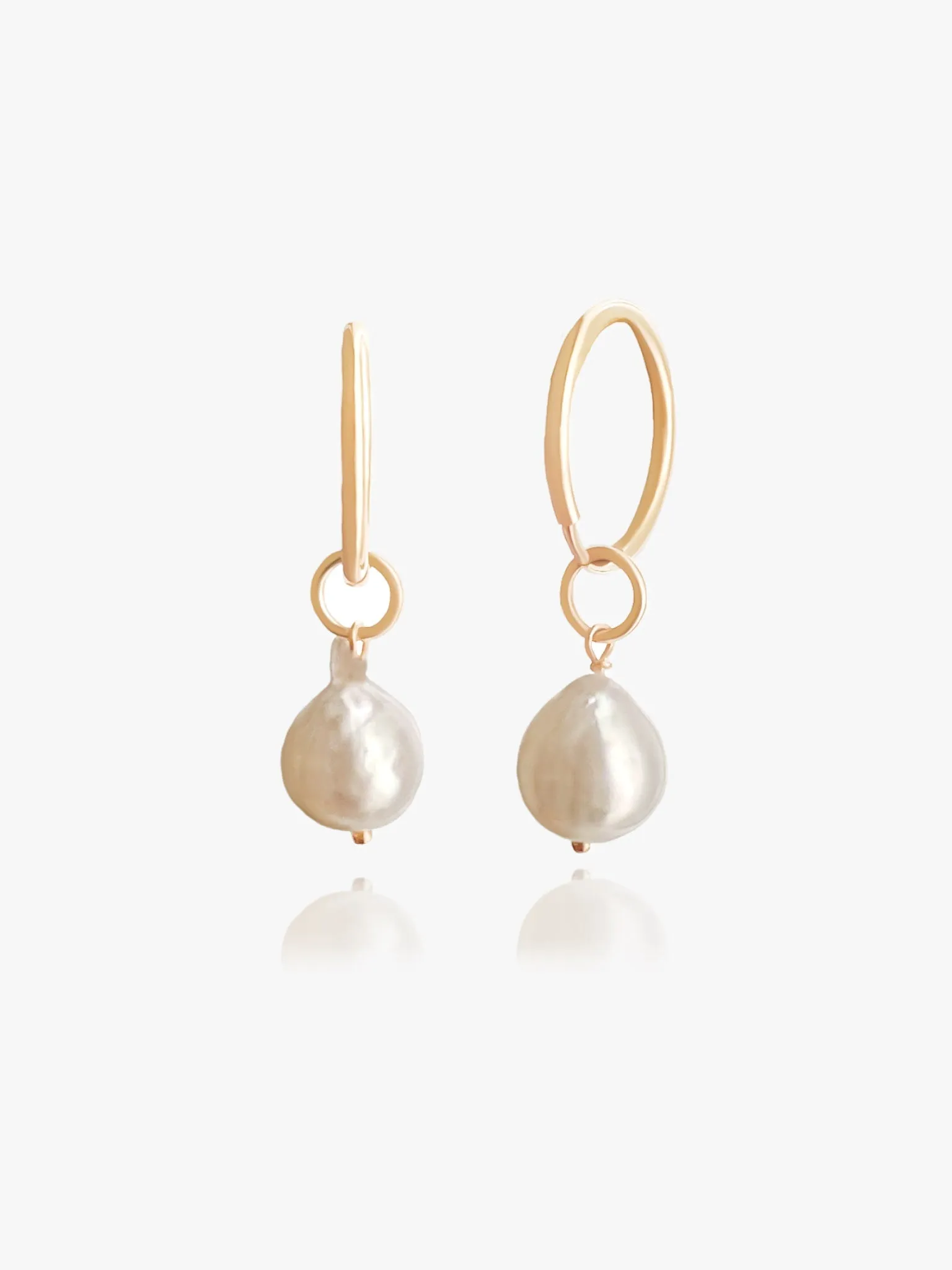 Akoya Pearl Hoop Earrings sold by Midori Jewelry Co.