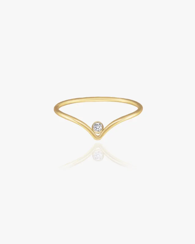 Rei Wishbone Ring sold by Midori Jewelry Co.