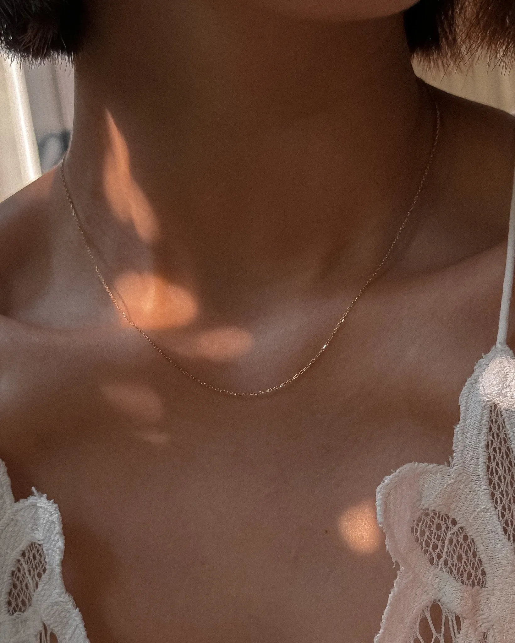 Flat Cable Chain Necklace in 14k Gold sold by Midori Jewelry Co. product image thumbnail 3