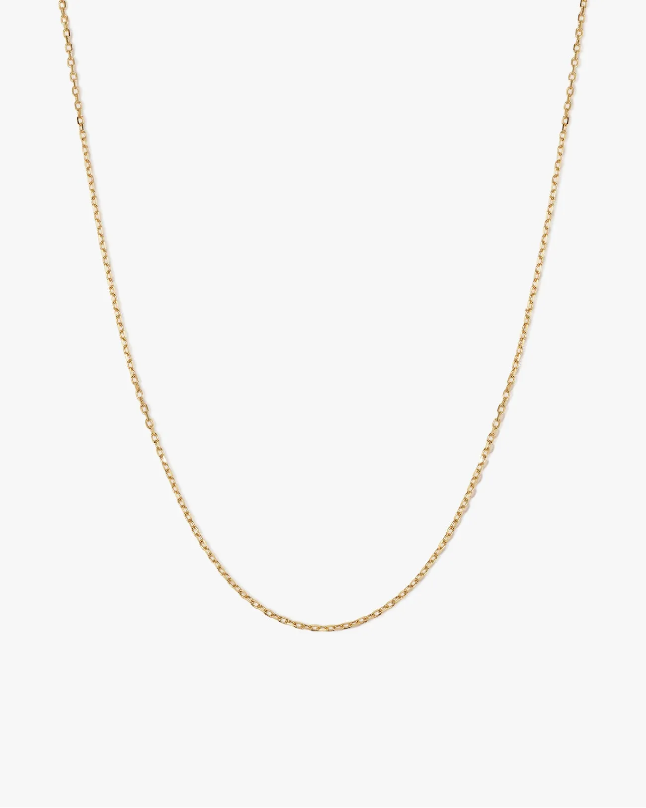Flat Cable Chain Necklace in 14k Gold sold by Midori Jewelry Co.