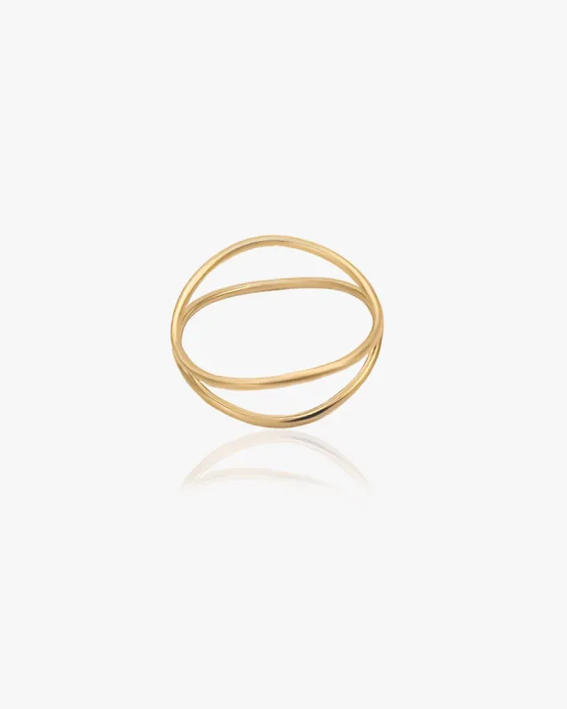 Double Wave Stacking Ring sold by Midori Jewelry Co.