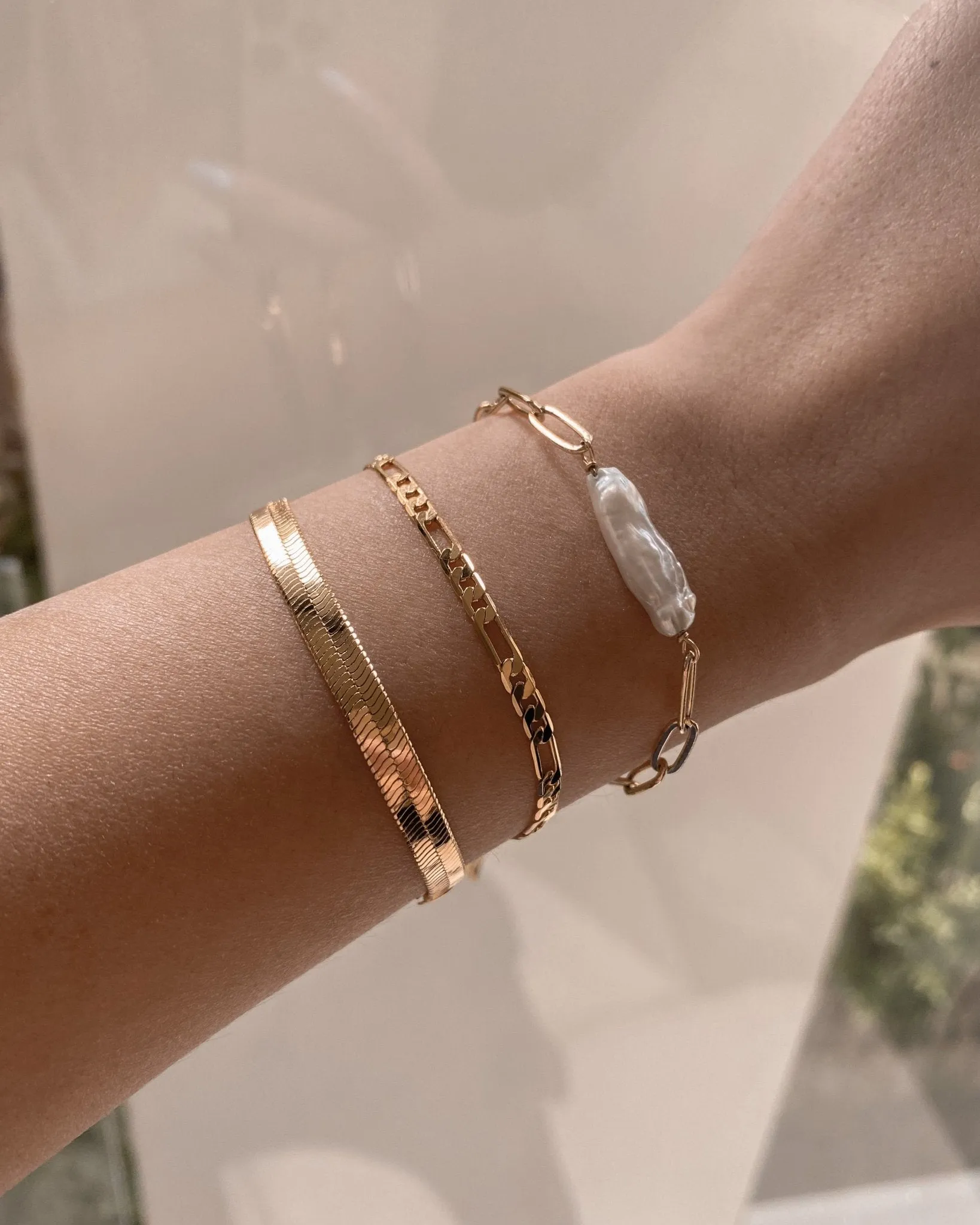 Gianna Figaro Chain Bracelet sold by Midori Jewelry Co. product image thumbnail 5