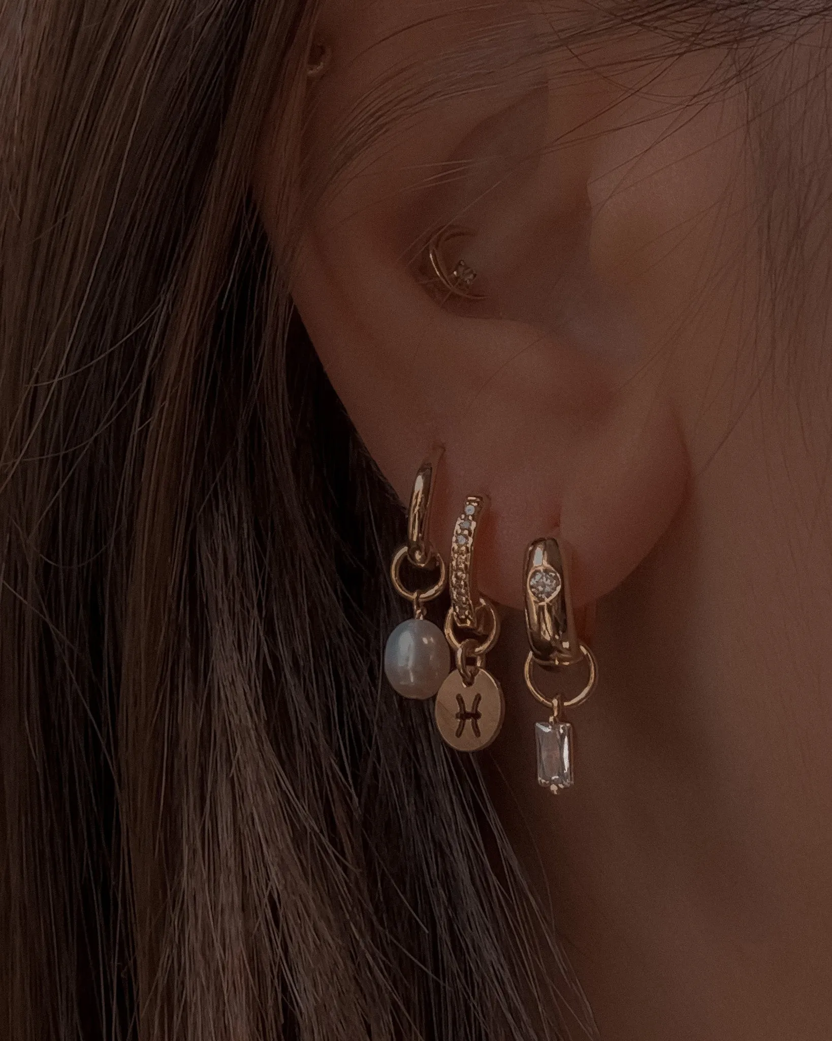 Mini Huggie Hoops sold by Midori Jewelry Co. product image thumbnail 4