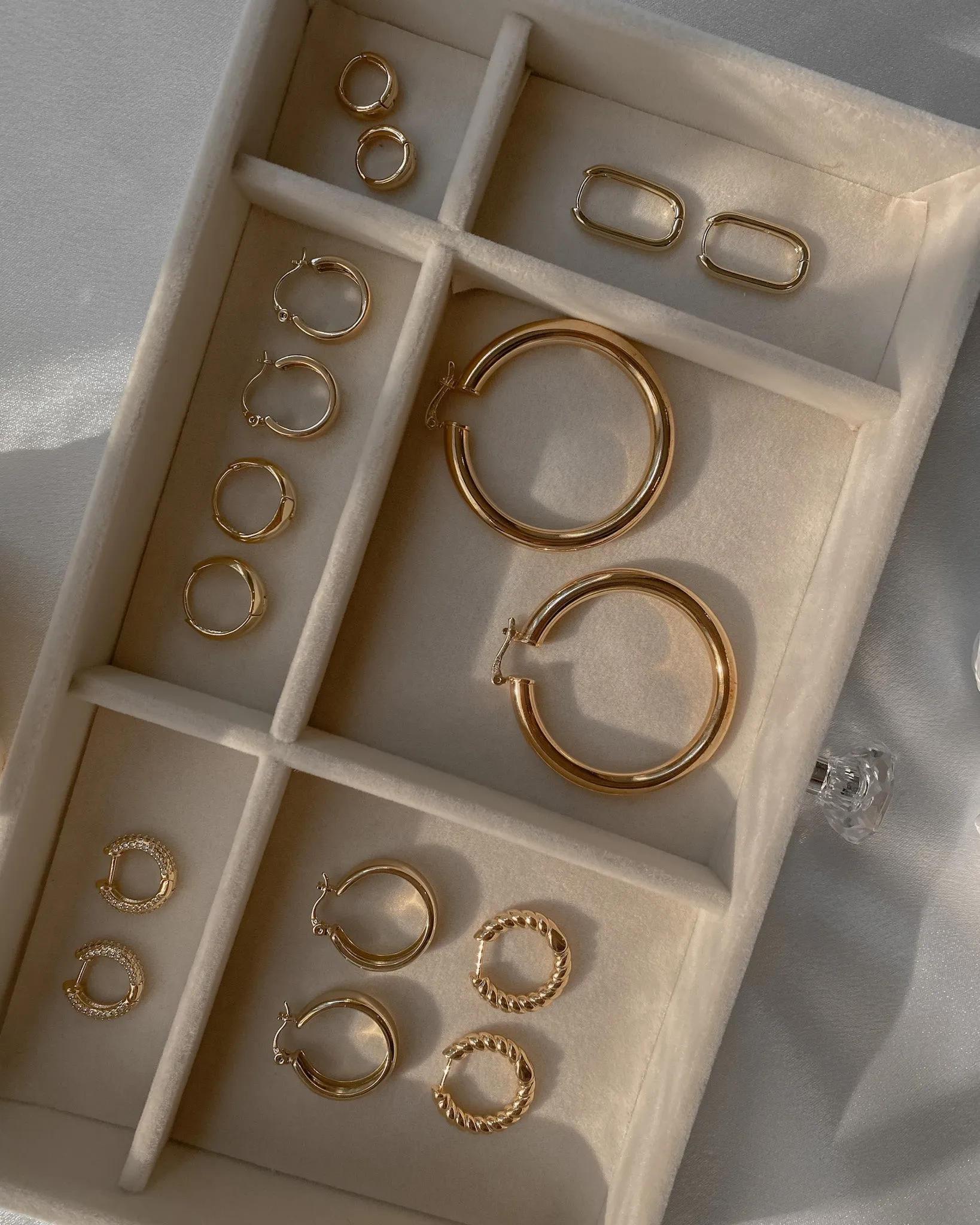 Elise Medium Hoops sold by Midori Jewelry Co. product image thumbnail 5