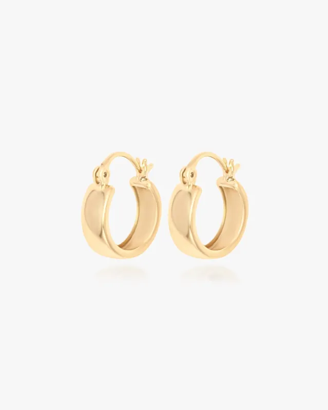 Elise Medium Hoops sold by Midori Jewelry Co.