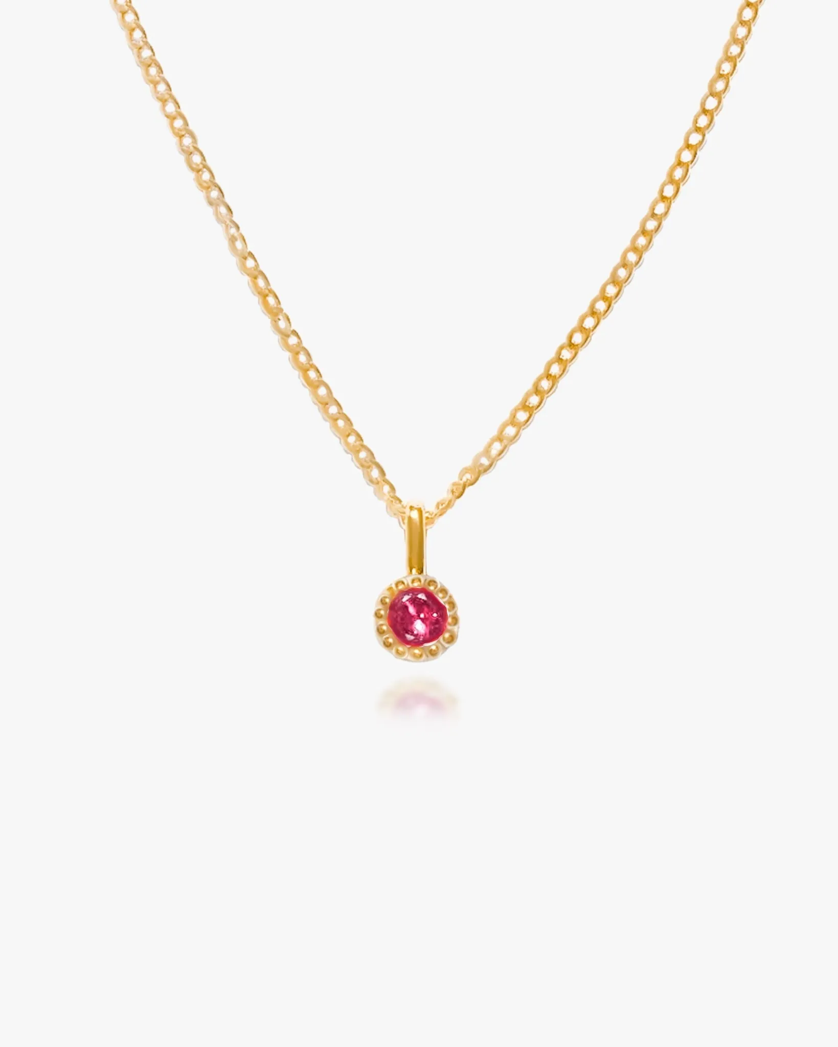 Ruby Solitaire Necklace sold by Midori Jewelry Co.
