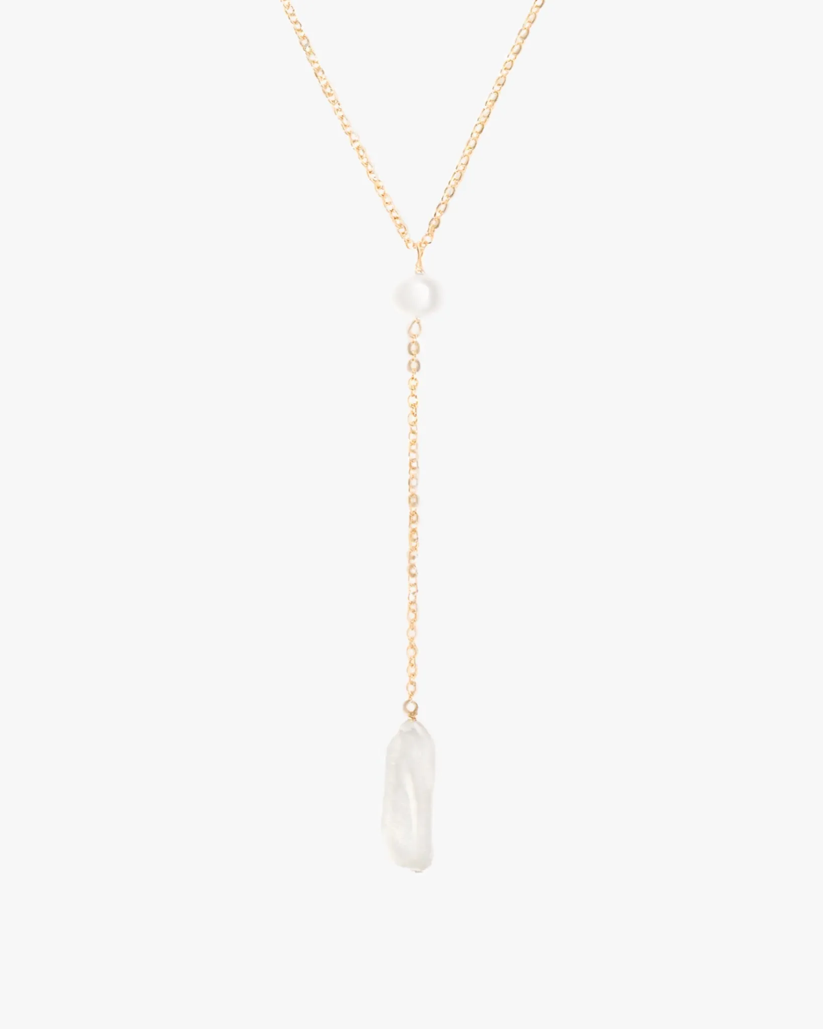 Elle Pearl Lariat Necklace sold by Midori Jewelry Co.