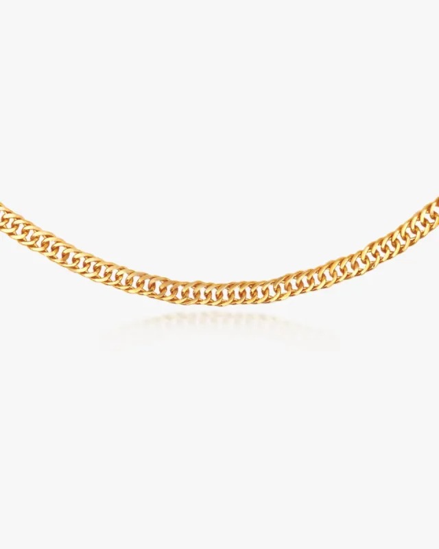Double Cuban Chain Choker sold by Midori Jewelry Co.