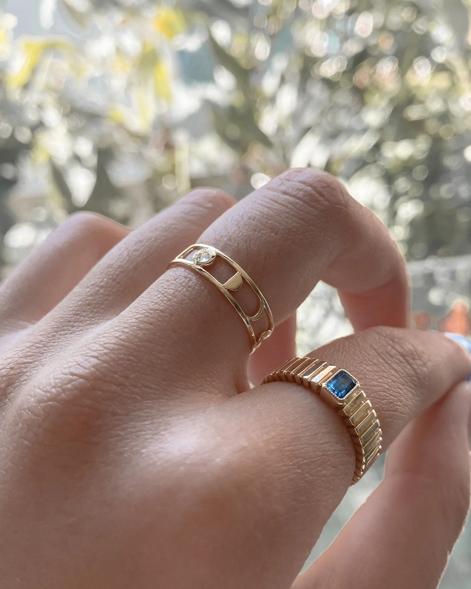 Moon Phases Ring sold by Midori Jewelry Co. product image thumbnail 3