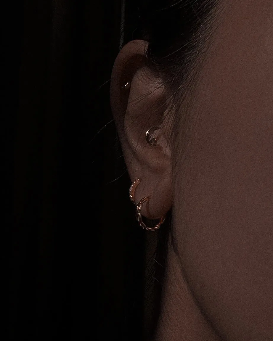 Braided Rope Hoops sold by Midori Jewelry Co. product image thumbnail 2