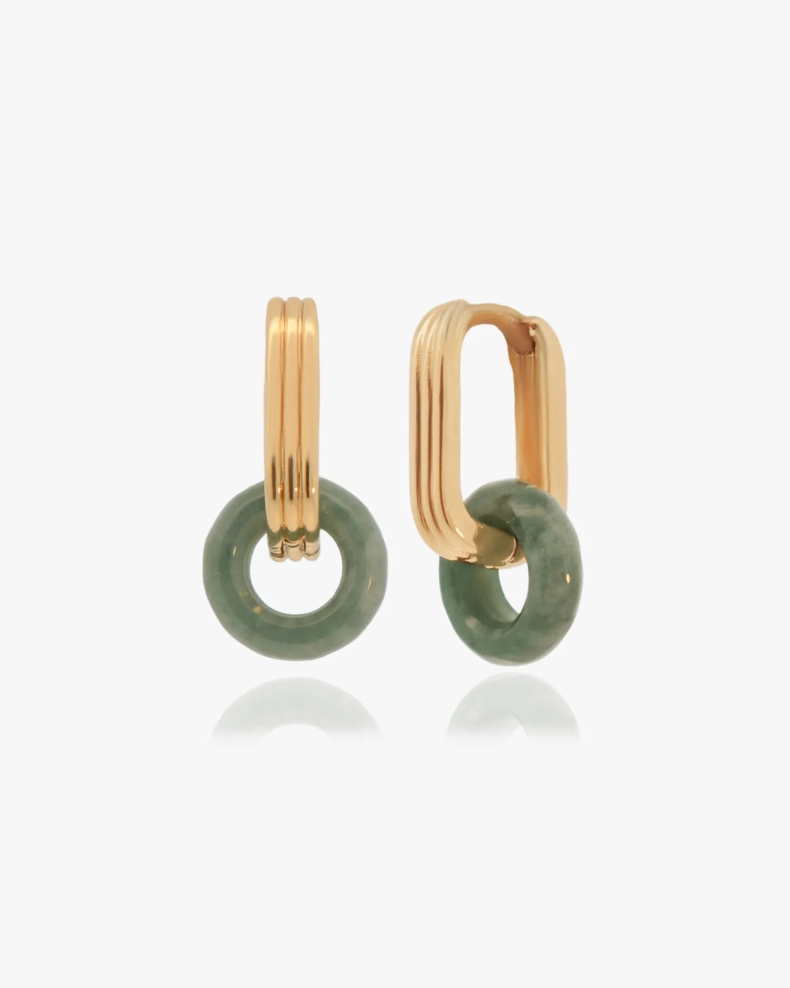Jade Drop Earrings sold by Midori Jewelry Co.