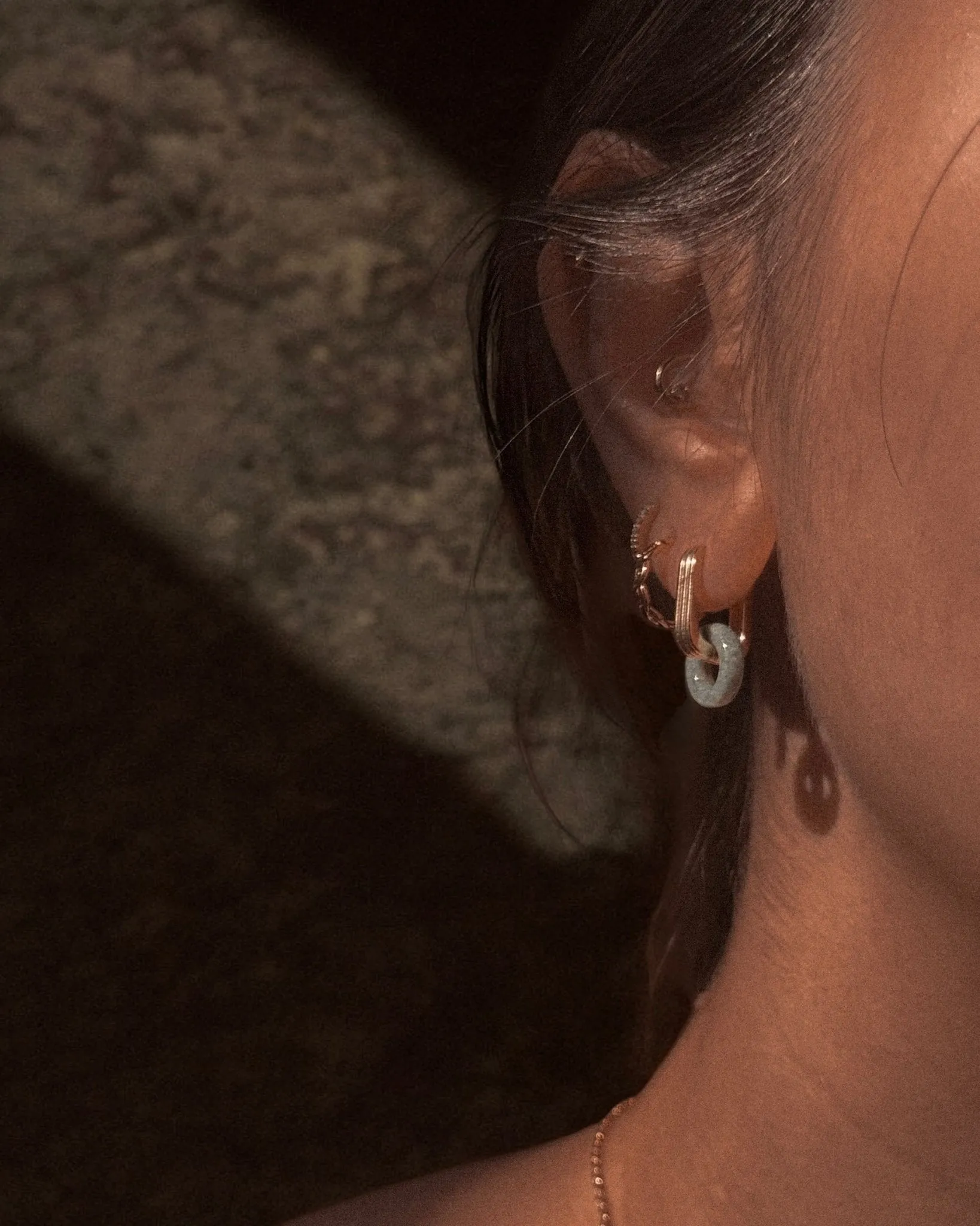 Jade Drop Earrings sold by Midori Jewelry Co. product image thumbnail 2