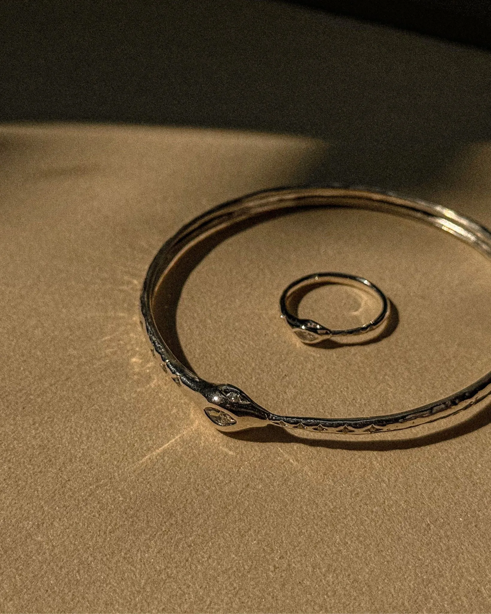 Ouroboros Snake Ring sold by Midori Jewelry Co. product image thumbnail 3