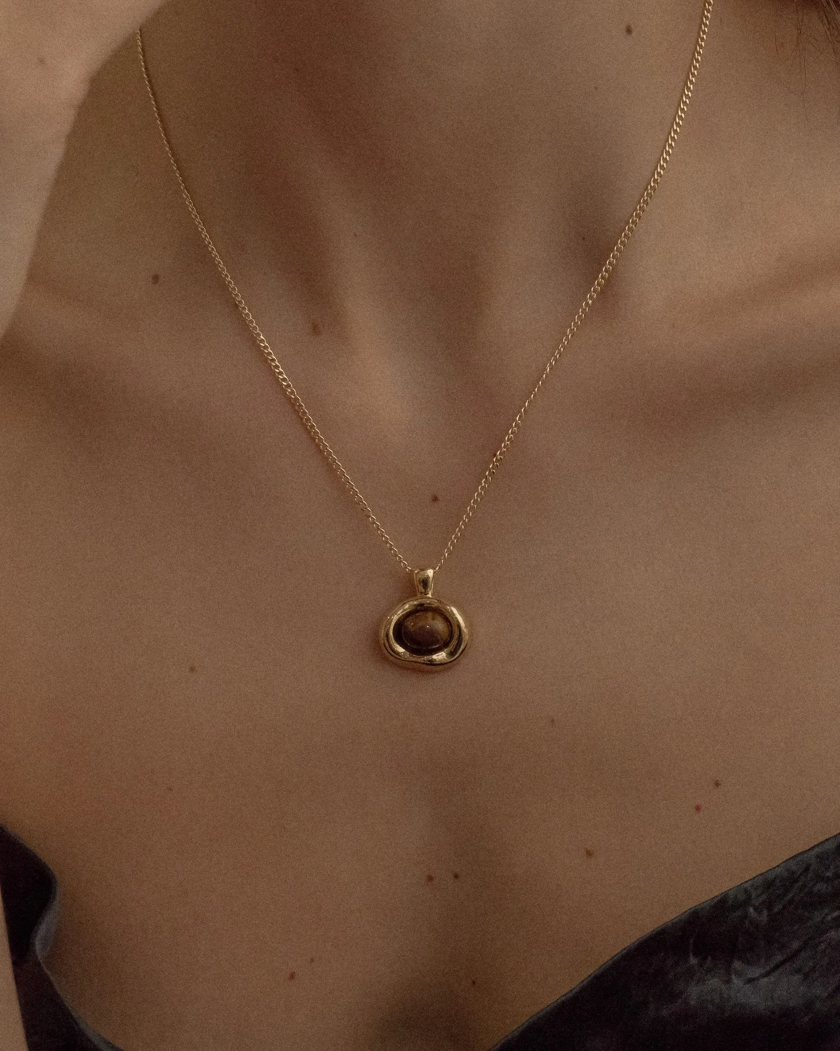 Sable Tiger Eye Necklace sold by Midori Jewelry Co. product image thumbnail 2