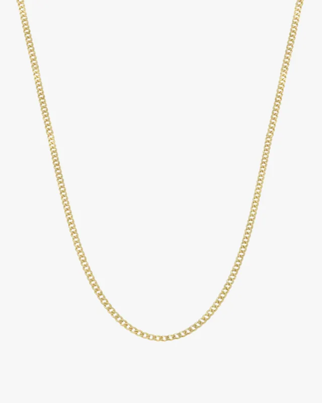 Curb Chain Necklace made by Midori Jewelry Co.