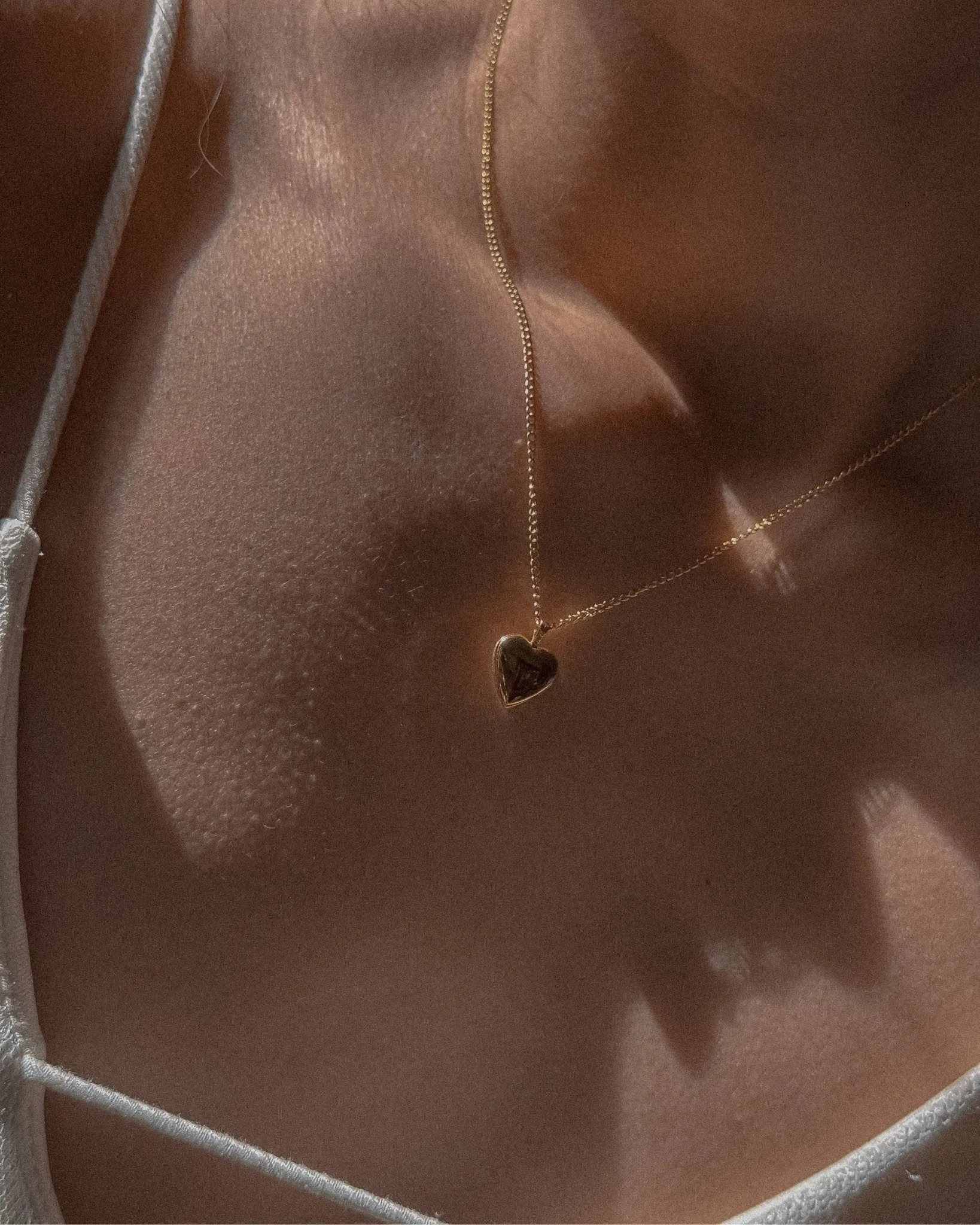 Petit Heart Locket Necklace sold by Midori Jewelry Co. product image thumbnail 4