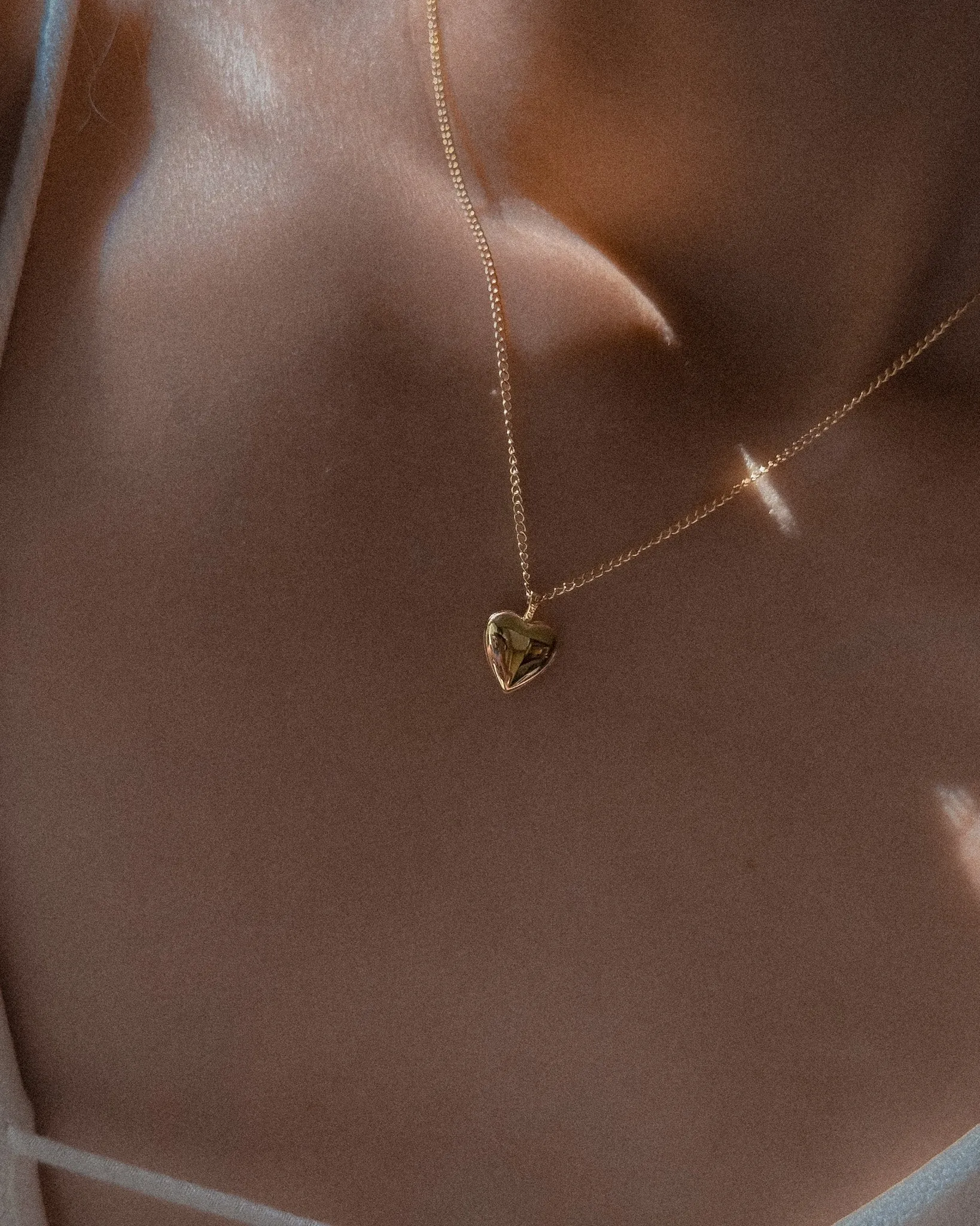 Petit Heart Locket Necklace sold by Midori Jewelry Co. product image thumbnail 2