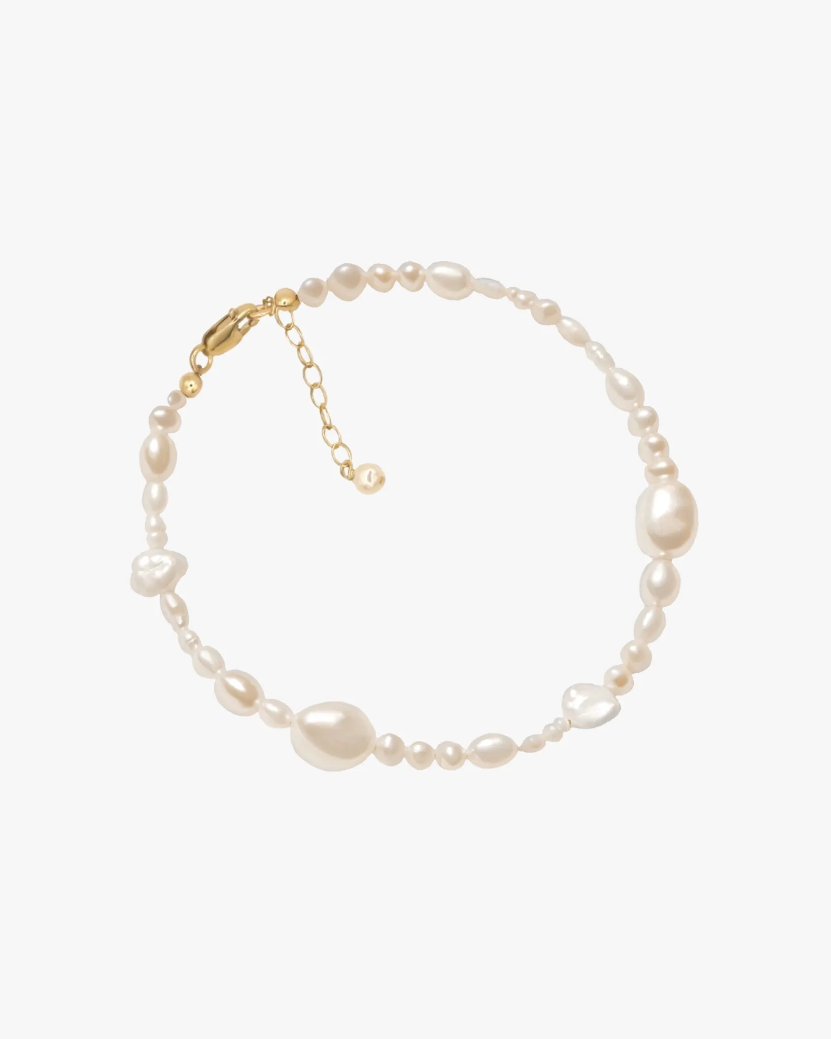 Sloane Organic Pearl Anklet sold by Midori Jewelry Co.