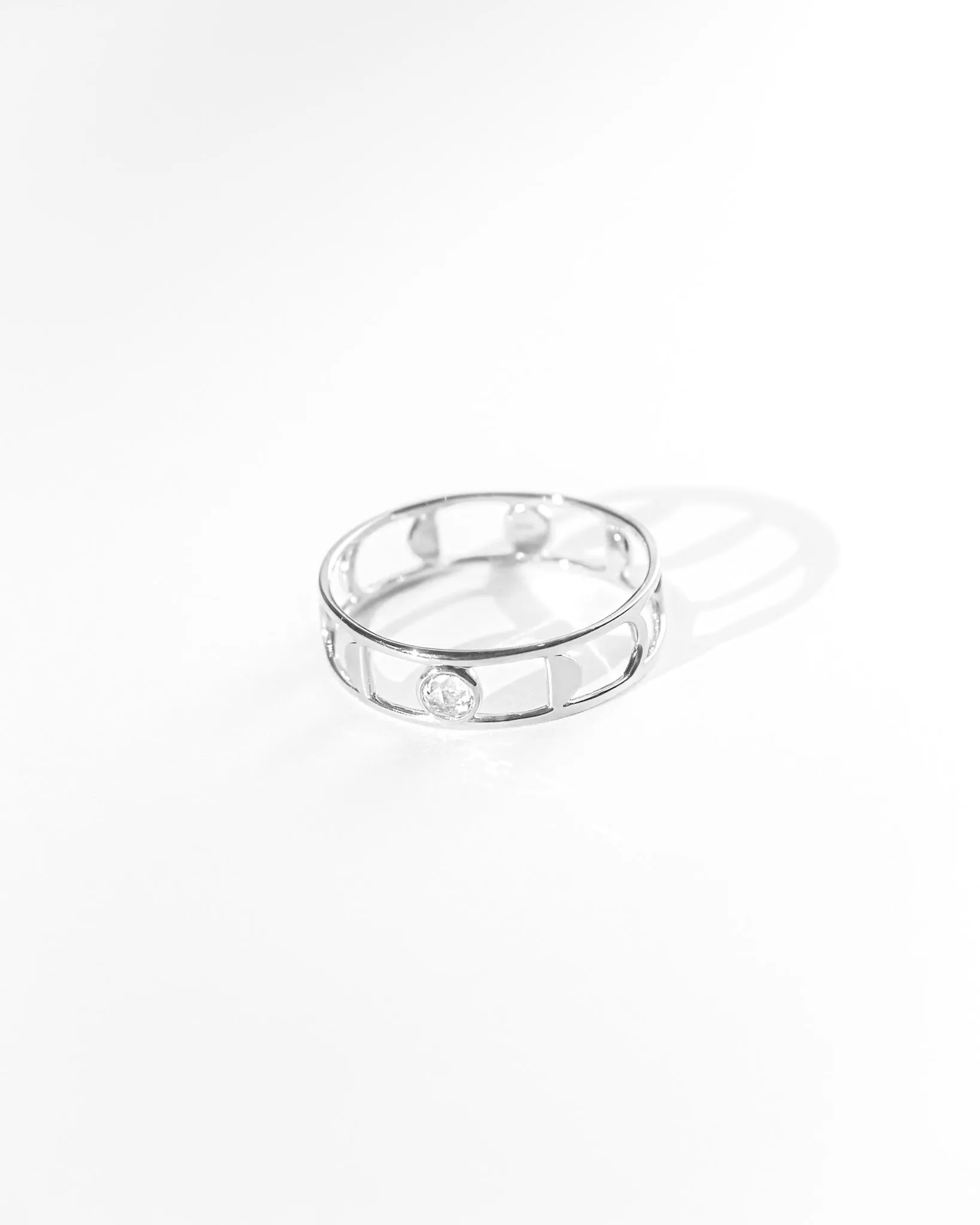 Moon Phases Ring in Silver sold by Midori Jewelry Co.