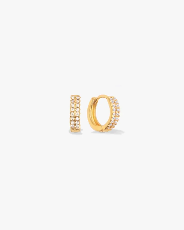 Maeve Gemstone Hoops sold by Midori Jewelry Co.