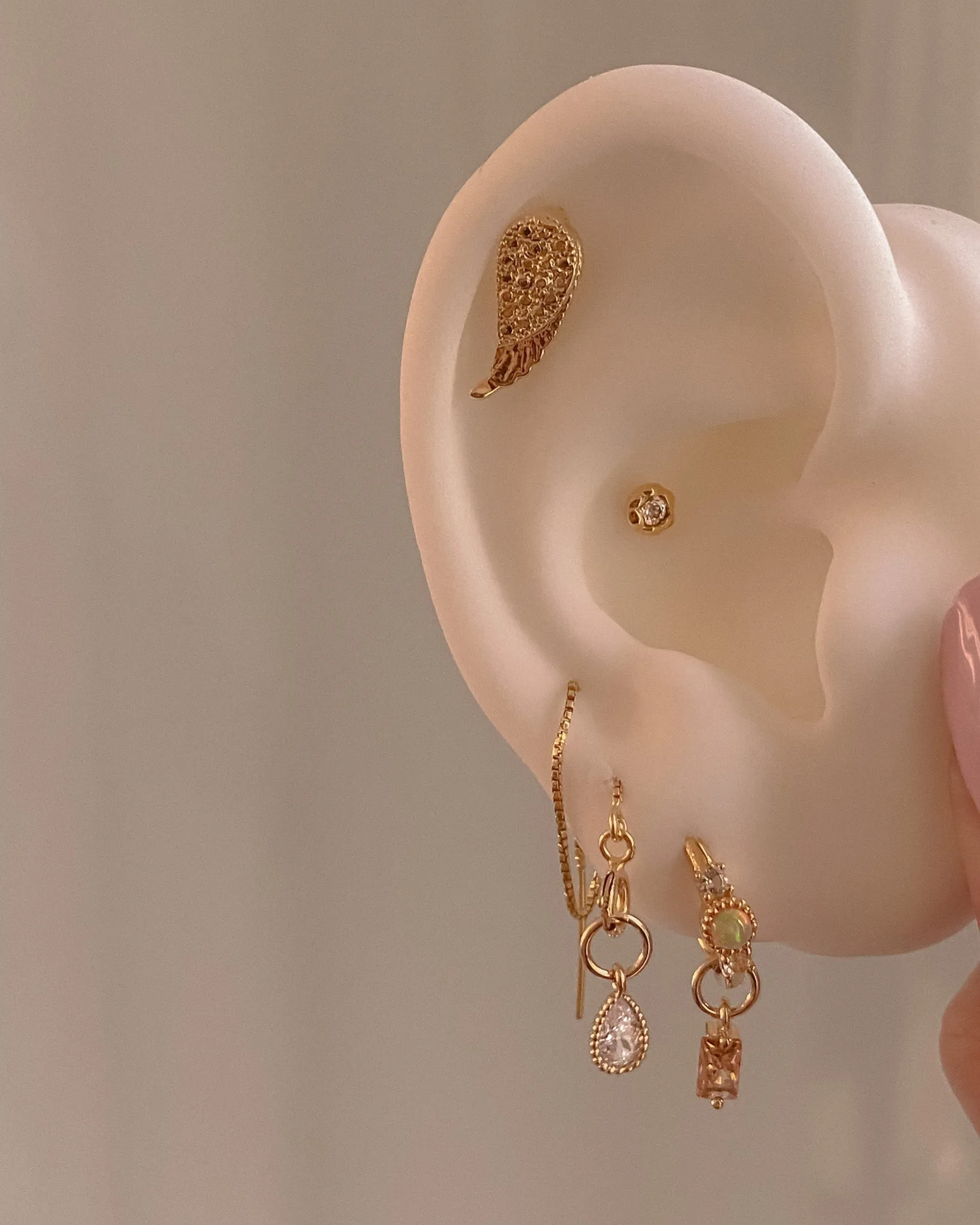 Bridget Teardrop Charm sold by Midori Jewelry Co. product image thumbnail 2