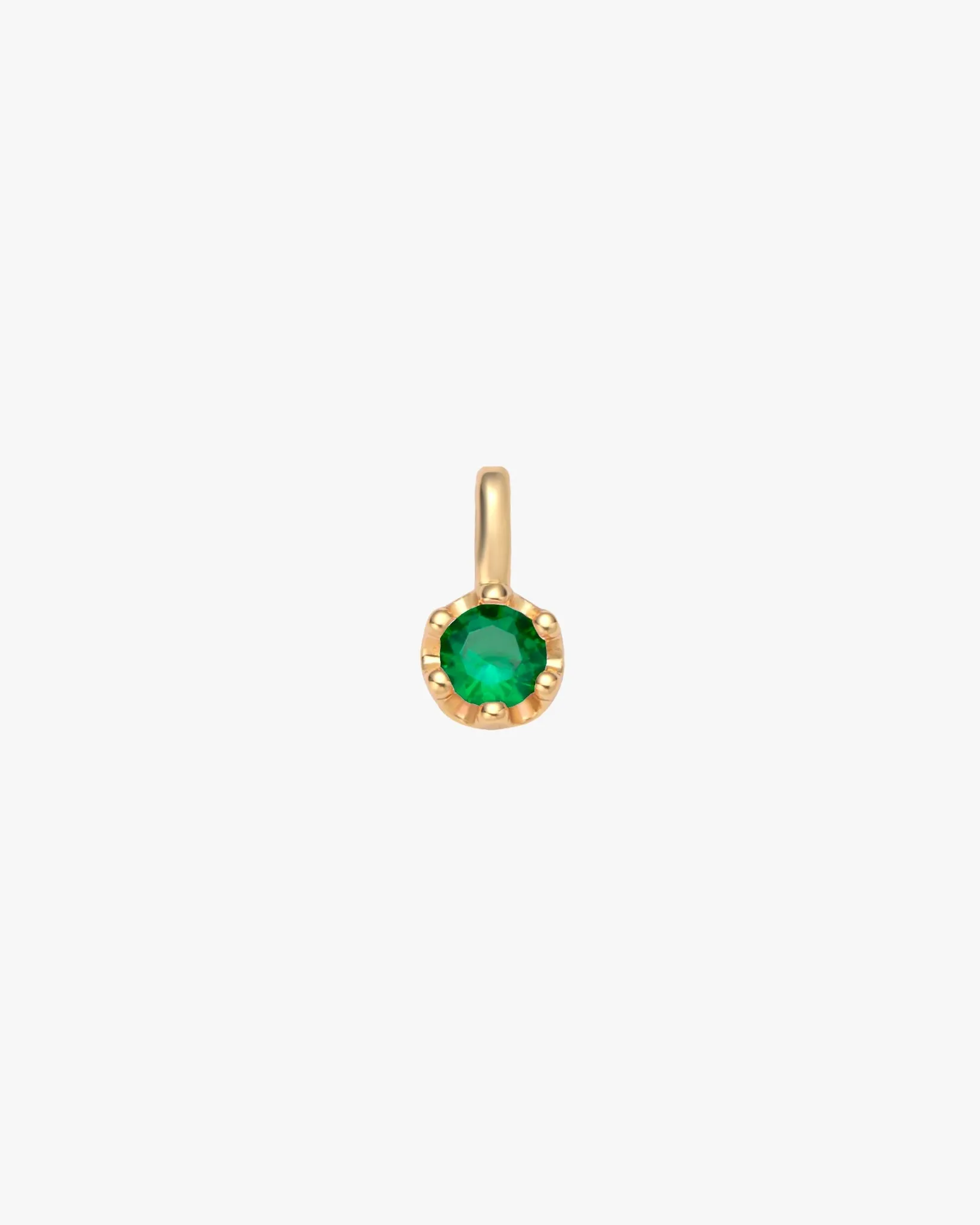 Emerald Solitaire Pendant sold by Midori Jewelry Co.