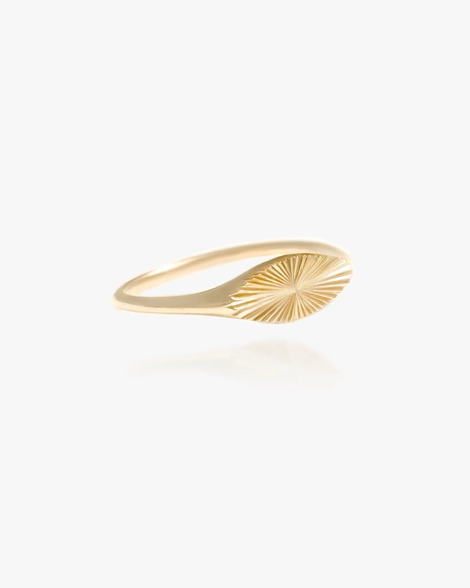 Sunburst Signet Ring in Vermeil sold by Midori Jewelry Co.