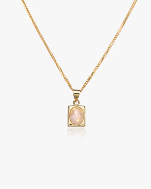Juno Moonstone Necklace sold by Midori Jewelry Co.
